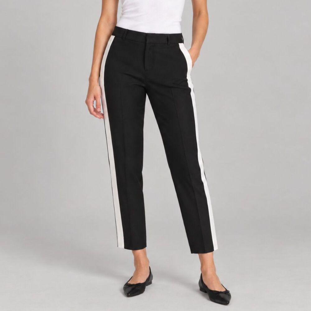 Banana Republic Black Stripe Trousers Size Small